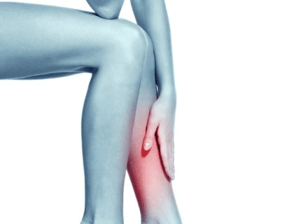 Image Of Legs With Highlighted Red Area