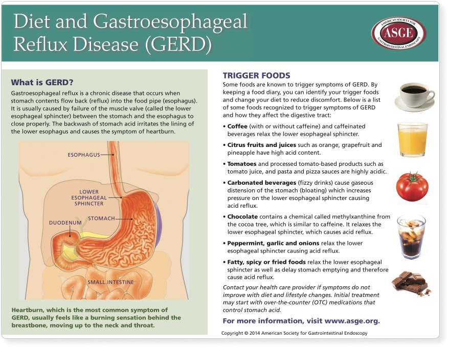 Booklet: Diet and Gastroesophageal Reflux Disease (GERD)