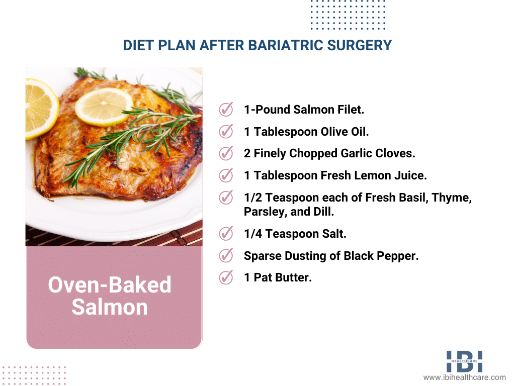 Bariatric Soft Food Recipes: Diet Plan After Bariatric Surgery - Oven-Baked Salmon