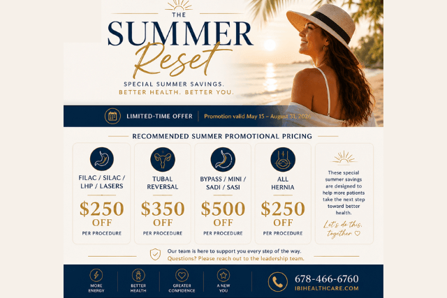 Summer Savings at IBI Clinic